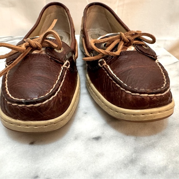 Sperry Angelfish Varsity Boat Shoe, Dark Brown - Picture 7 of 9